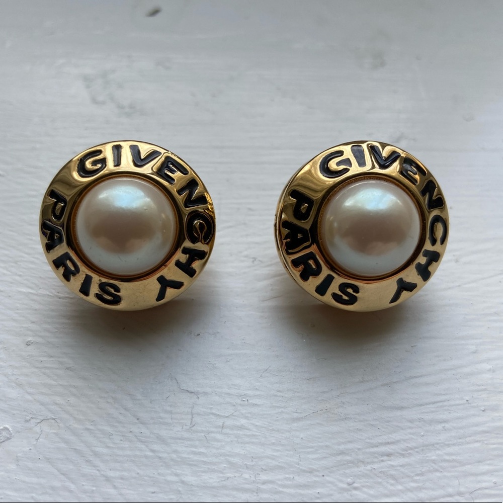 Authentic Givenchy Paris Pearl Earrings